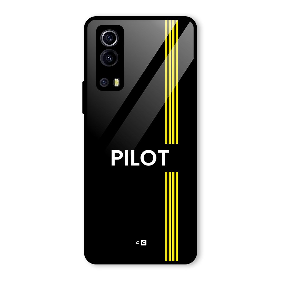 Pilot Stripes Glass Back Case for Vivo iQOO Z3
