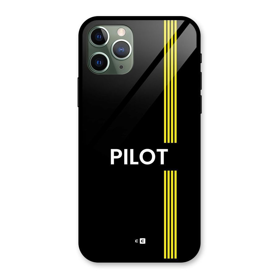Pilot Stripes Glass Back Case for iPhone 11 Pro