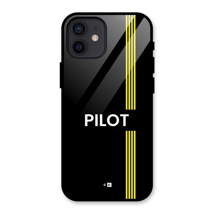 Pilot Stripes Glass Back Case for iPhone 12