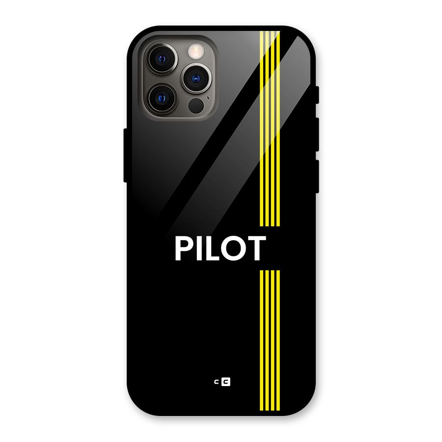Pilot Stripes Glass Back Case for iPhone 12 Pro