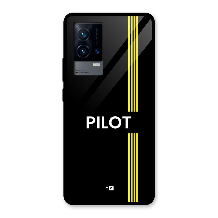 Pilot Stripes Glass Back Case for iQOO 9 5G
