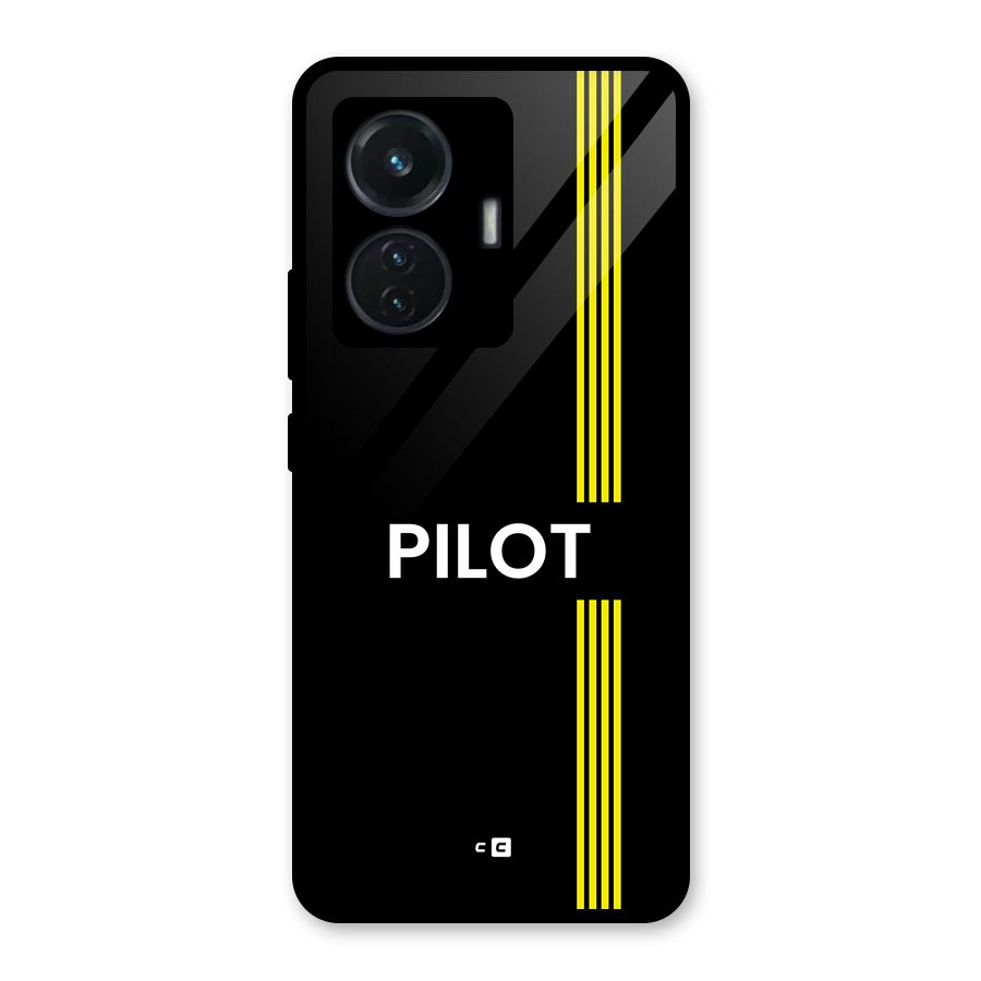Pilot Stripes Glass Back Case for iQOO Z6 44W