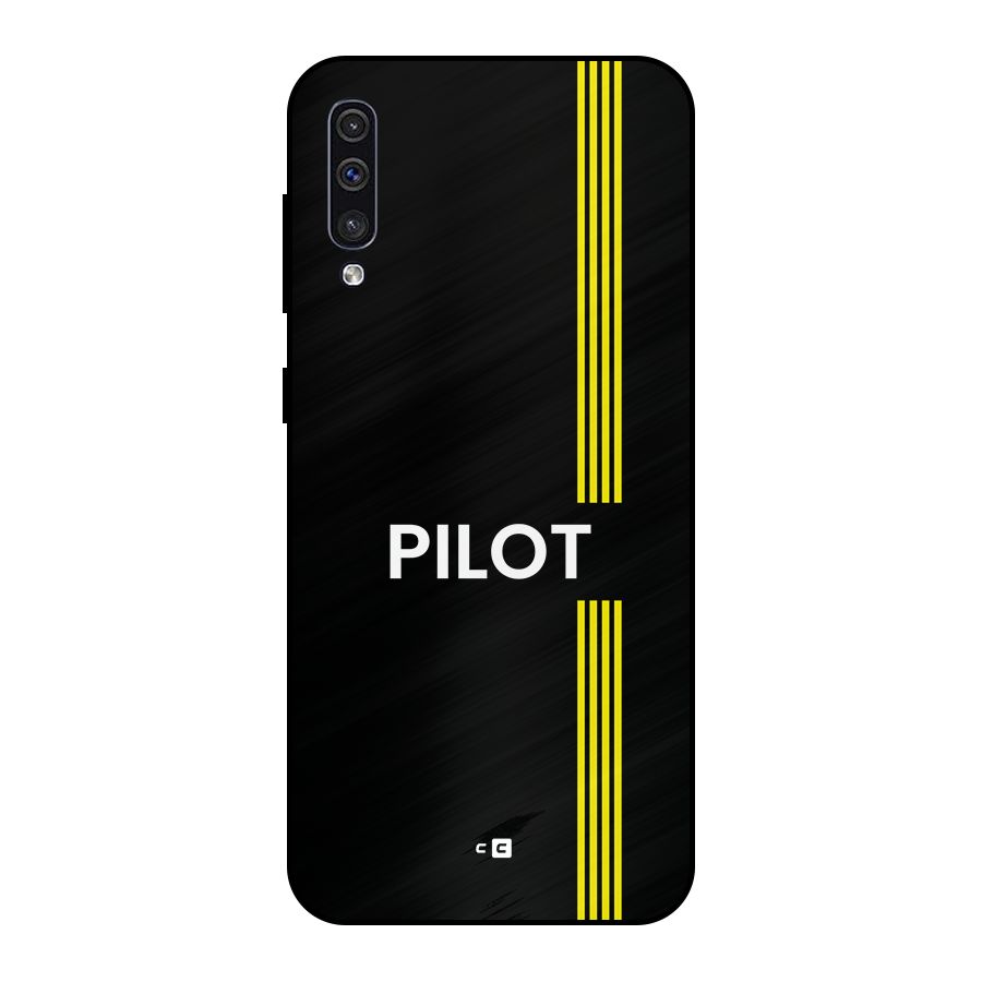 Pilot Stripes Metal Back Case for Galaxy A30s