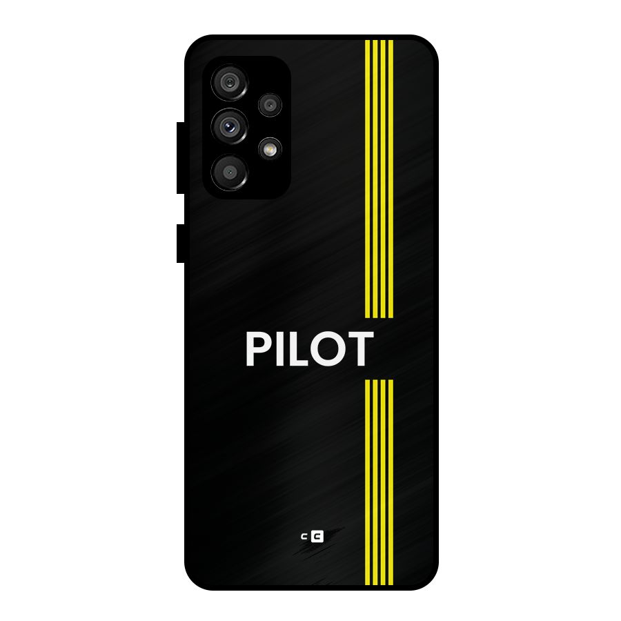 Pilot Stripes Metal Back Case for Galaxy A73 5G