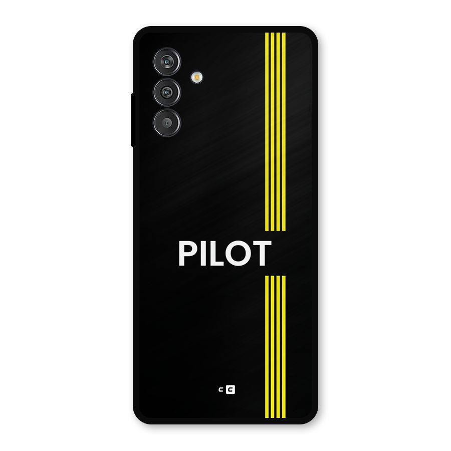 Pilot Stripes Metal Back Case for Galaxy M13