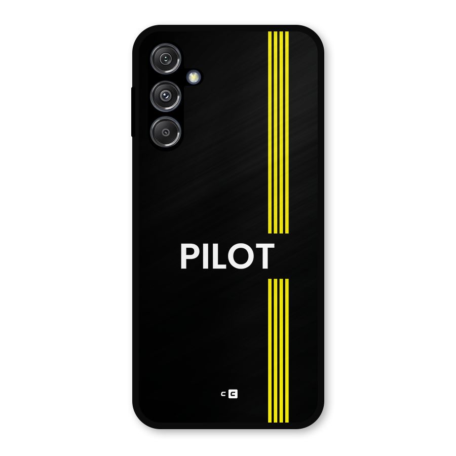 Pilot Stripes Metal Back Case for Galaxy M34 5G