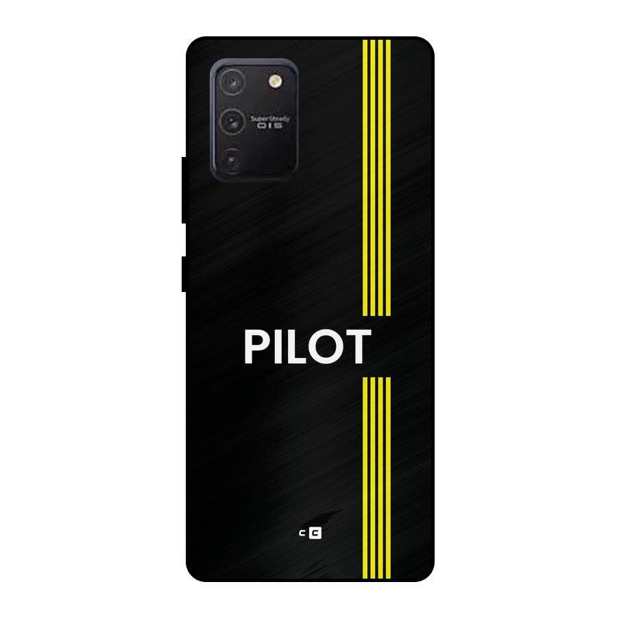Pilot Stripes Metal Back Case for Galaxy S10 Lite