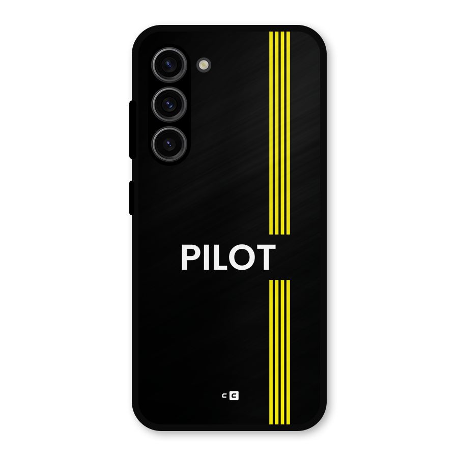 Pilot Stripes Metal Back Case for Galaxy S23
