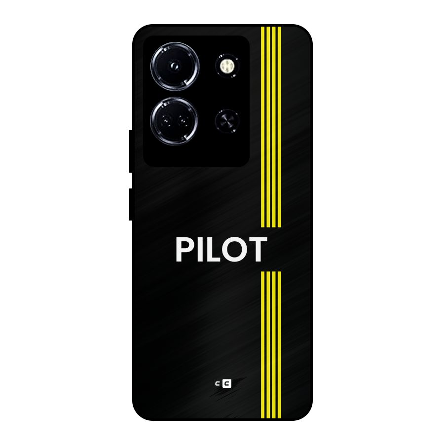 Pilot Stripes Metal Back Case for Infinix Note 30 5G