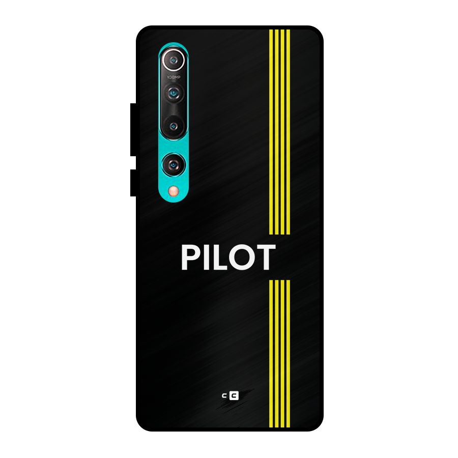 Pilot Stripes Metal Back Case for Mi 10