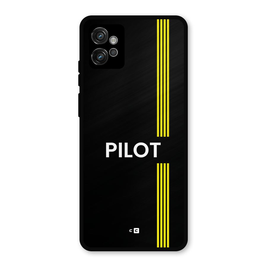 Pilot Stripes Metal Back Case for Moto G32