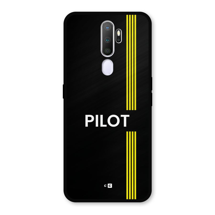 Pilot Stripes Metal Back Case for Oppo A5 (2020)