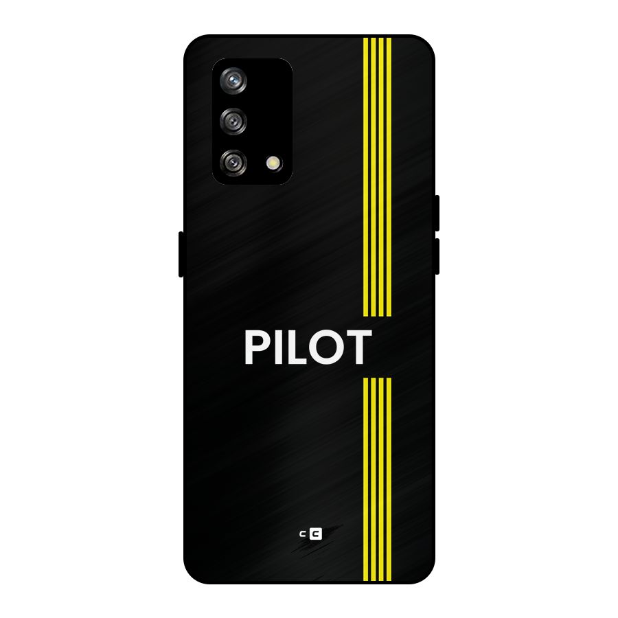 Pilot Stripes Metal Back Case for Oppo F19s