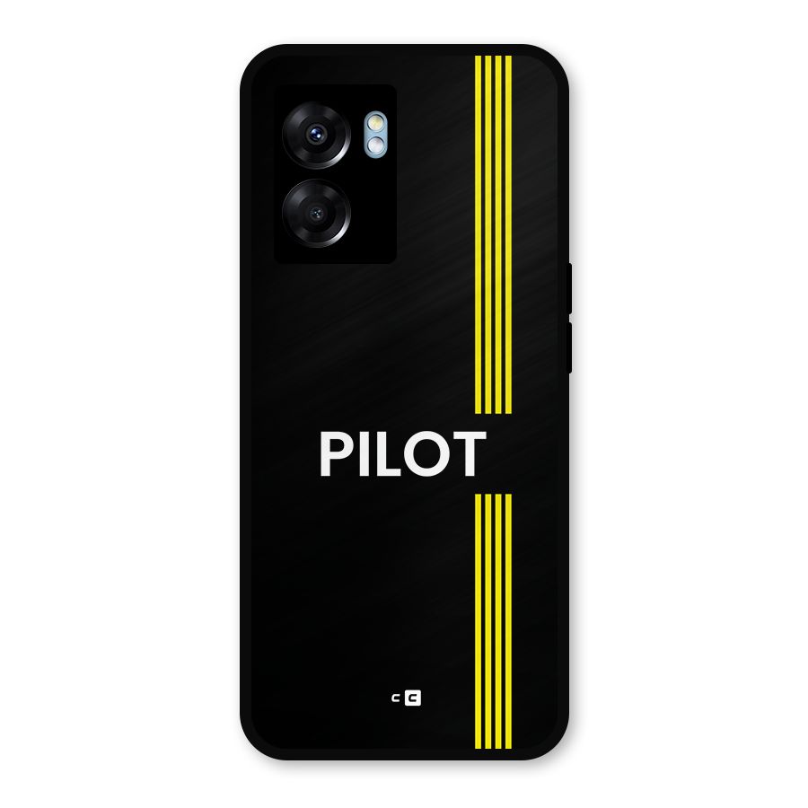 Pilot Stripes Metal Back Case for Oppo K10 (5G)