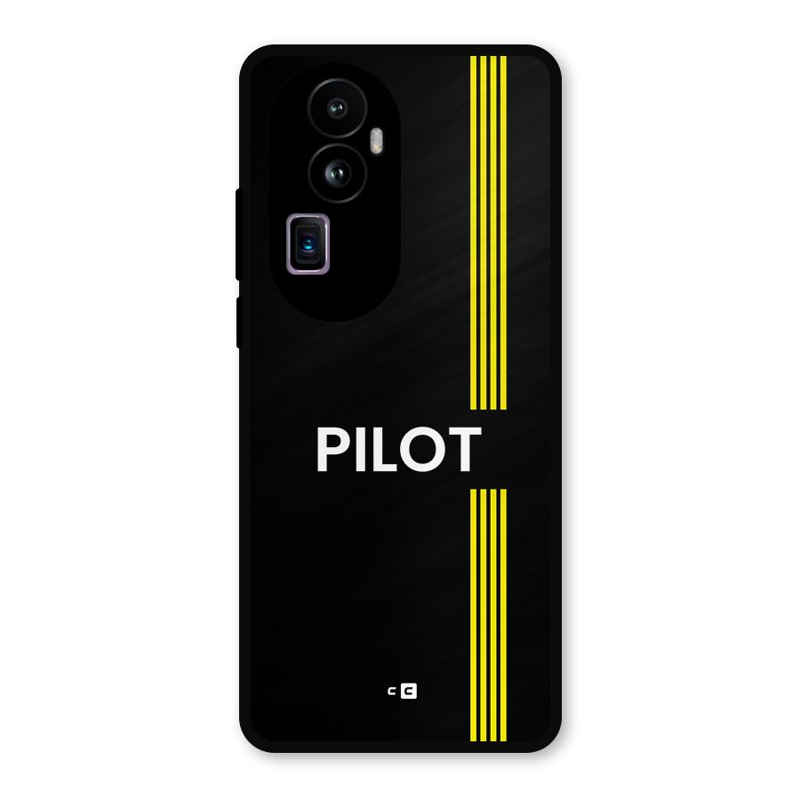 Pilot Stripes Metal Back Case for Oppo Reno10 Pro Plus