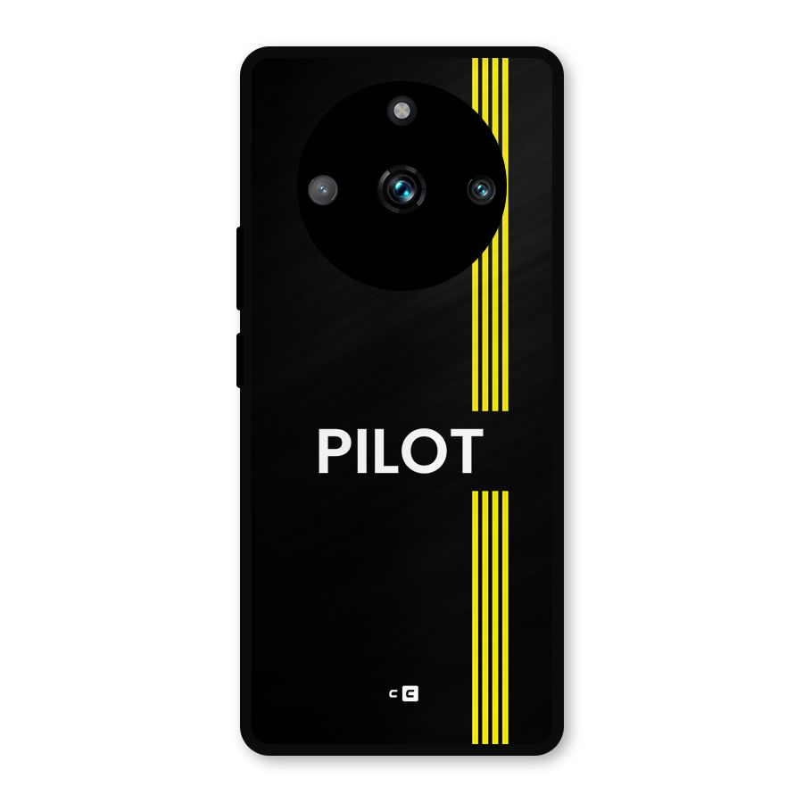 Pilot Stripes Metal Back Case for Realme 11 Pro