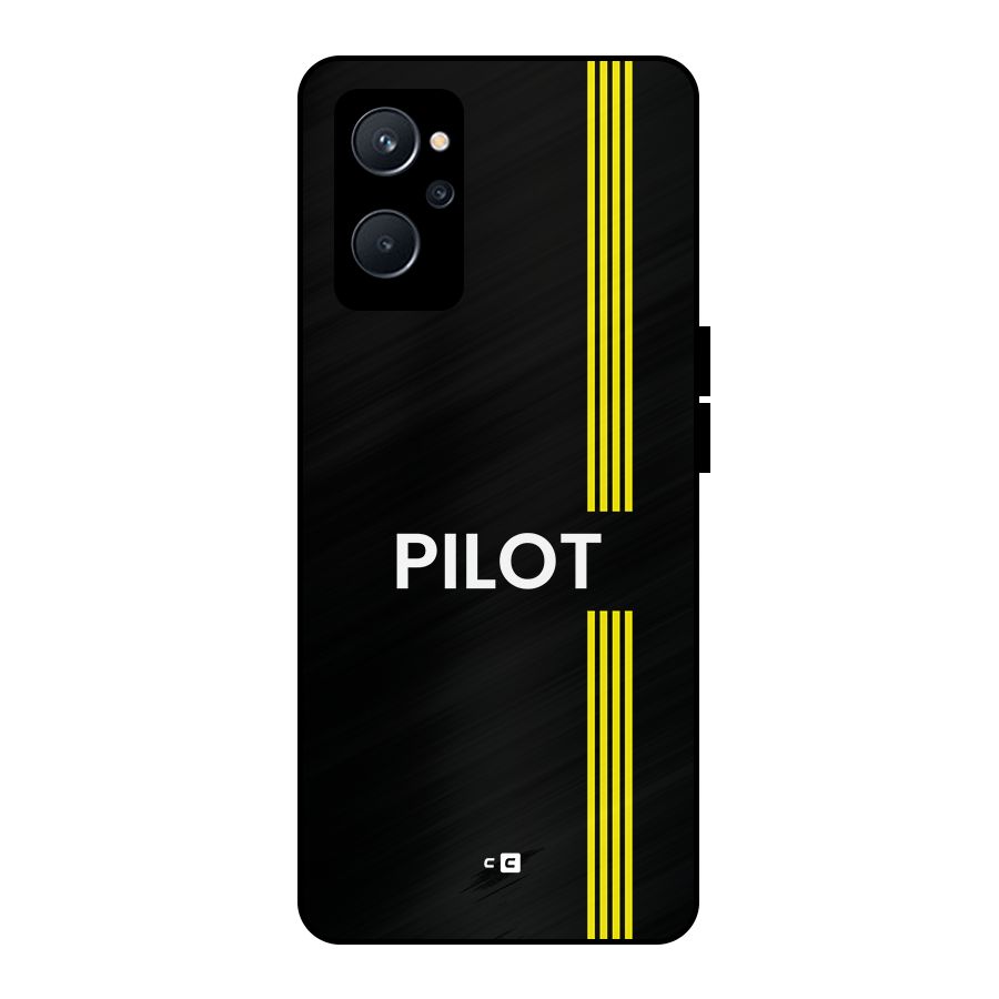 Pilot Stripes Metal Back Case for Realme 9i 5G