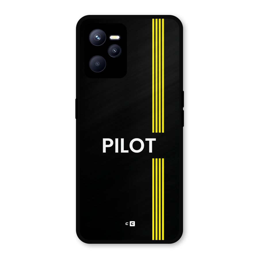 Pilot Stripes Metal Back Case for Realme C35