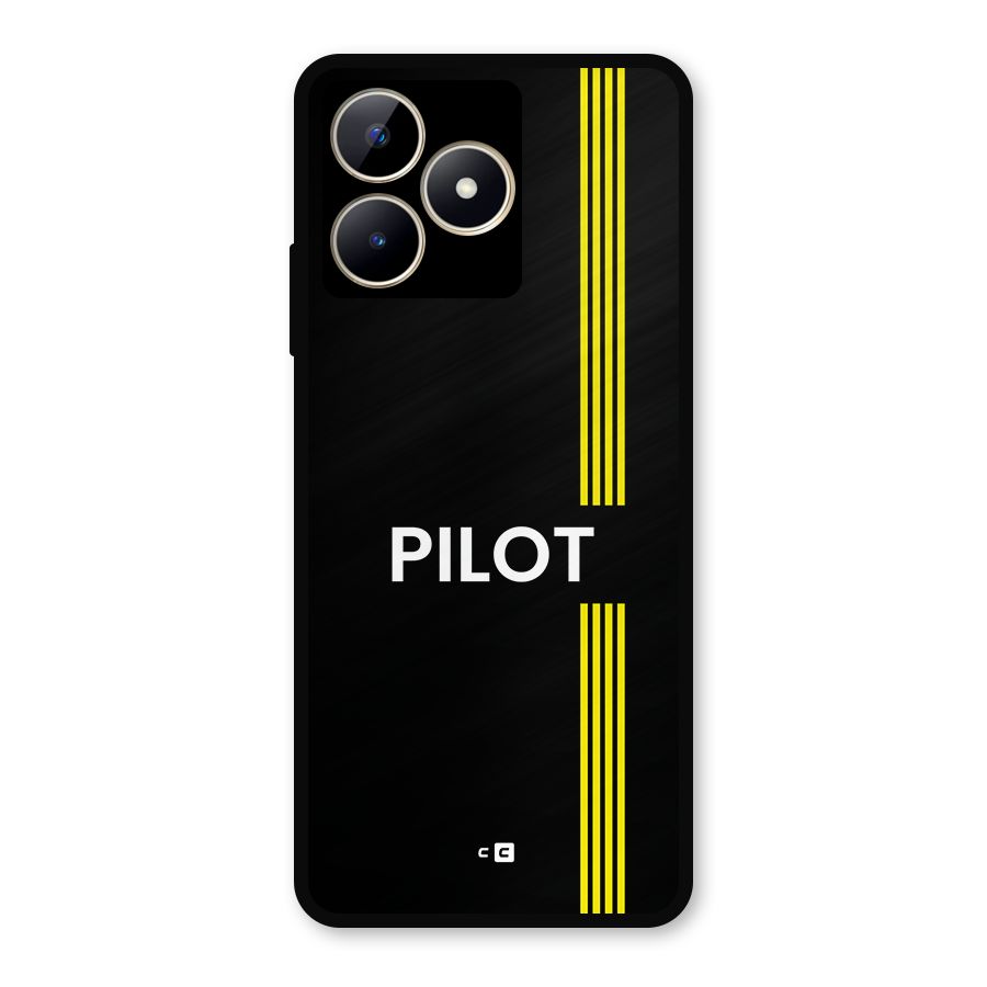 Pilot Stripes Metal Back Case for Realme C53