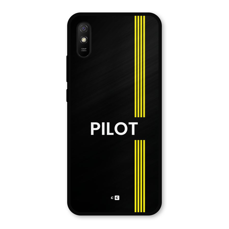 Pilot Stripes Metal Back Case for Redmi 9a