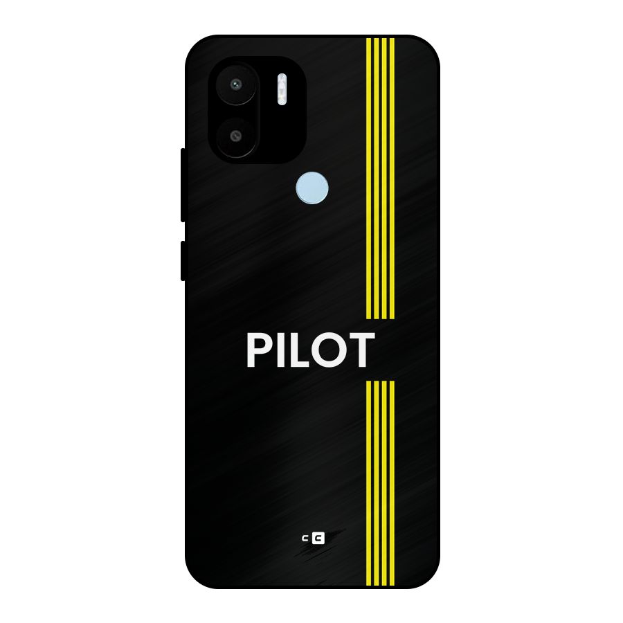 Pilot Stripes Metal Back Case for Redmi A1 Plus
