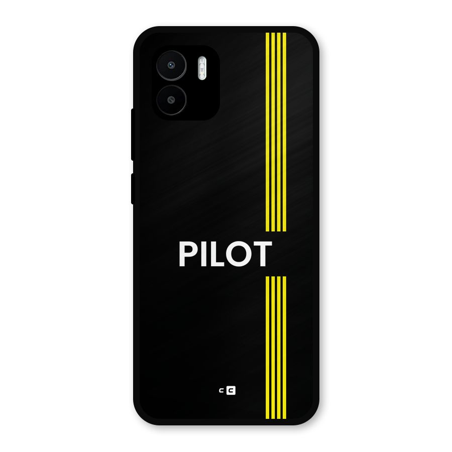 Pilot Stripes Metal Back Case for Redmi A2