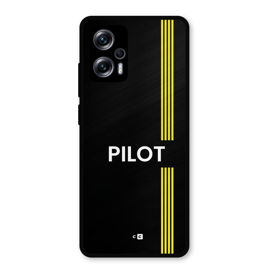 Pilot Stripes Metal Back Case for Redmi K50i