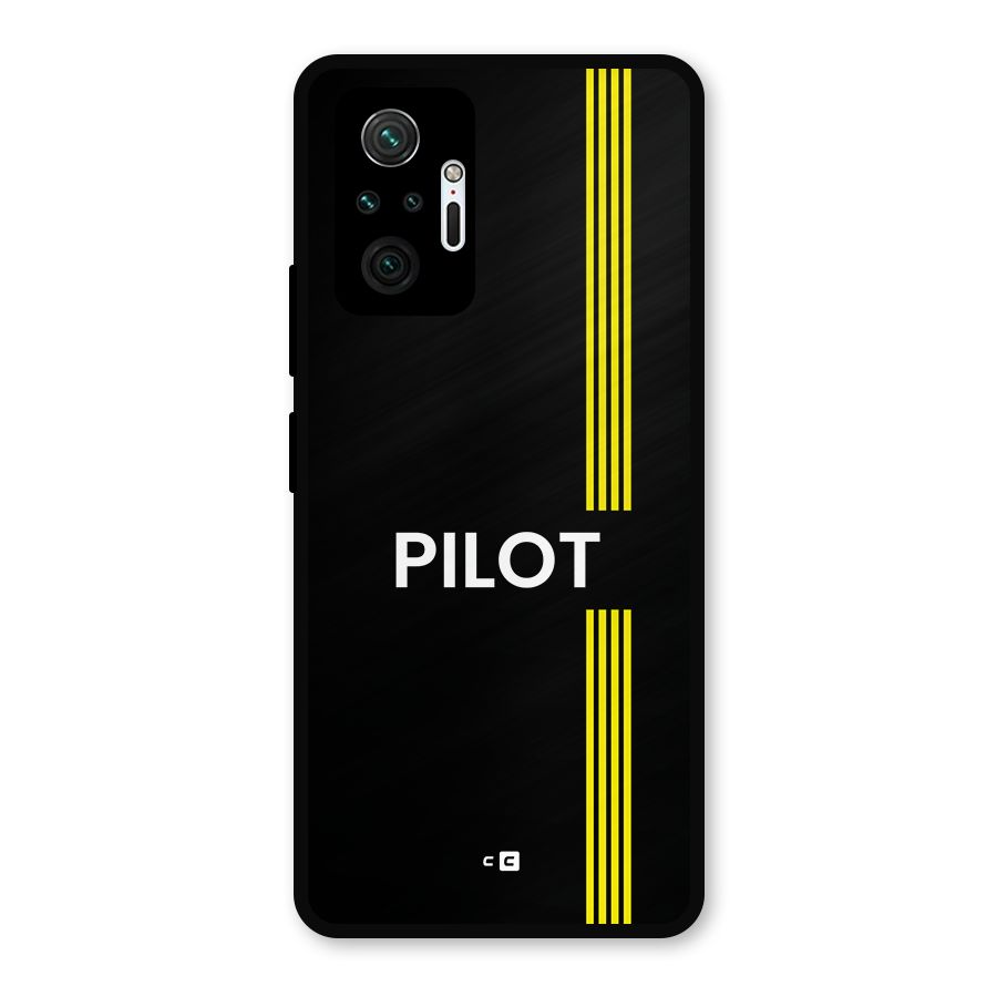Pilot Stripes Metal Back Case for Redmi Note 10 Pro Max