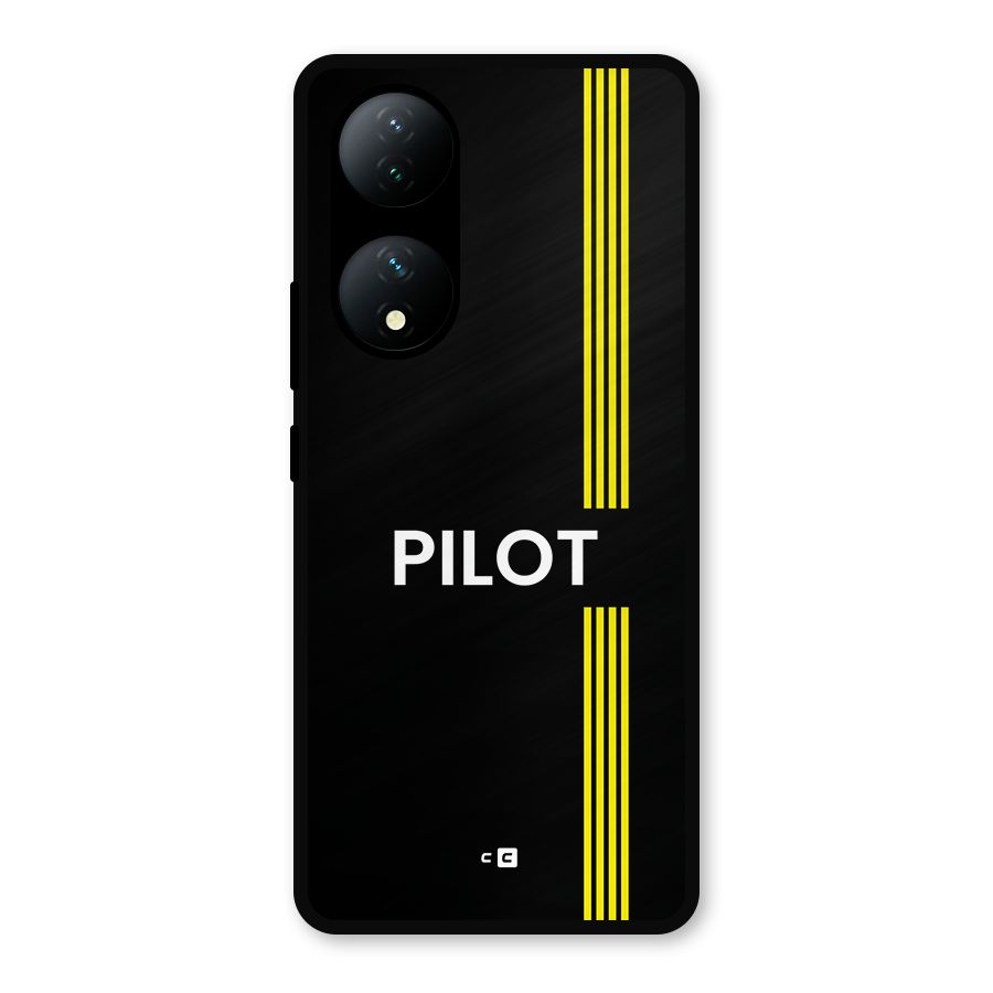 Pilot Stripes Metal Back Case for Vivo T2
