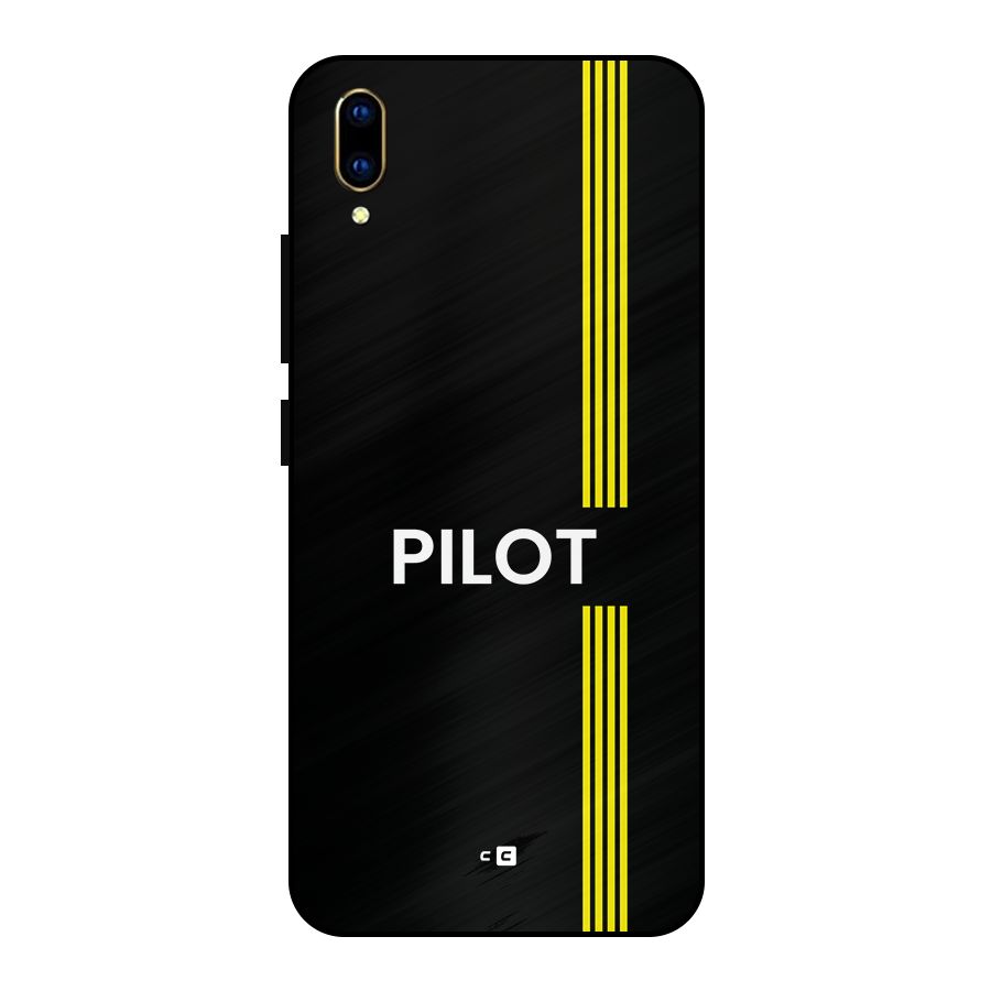 Pilot Stripes Metal Back Case for Vivo V11 Pro