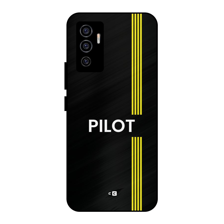 Pilot Stripes Metal Back Case for Vivo V23e