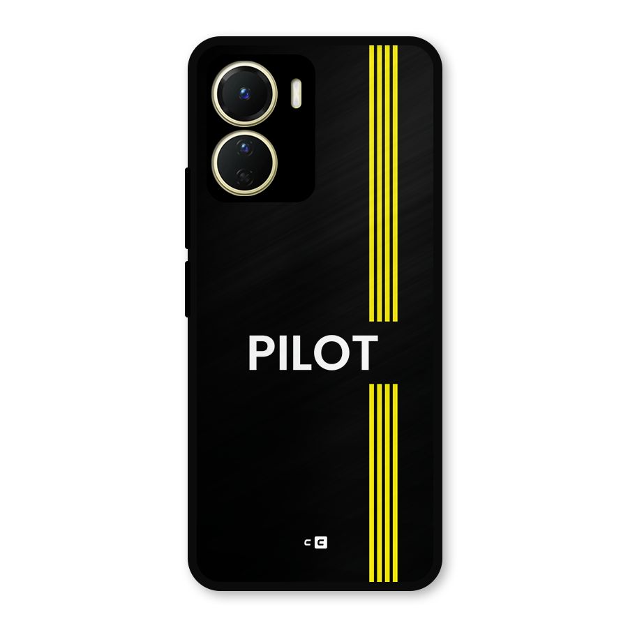 Pilot Stripes Metal Back Case for Vivo Y16