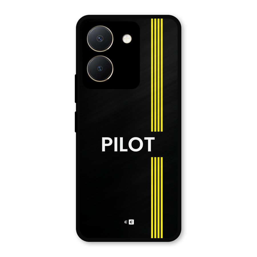 Pilot Stripes Metal Back Case for Vivo Y36