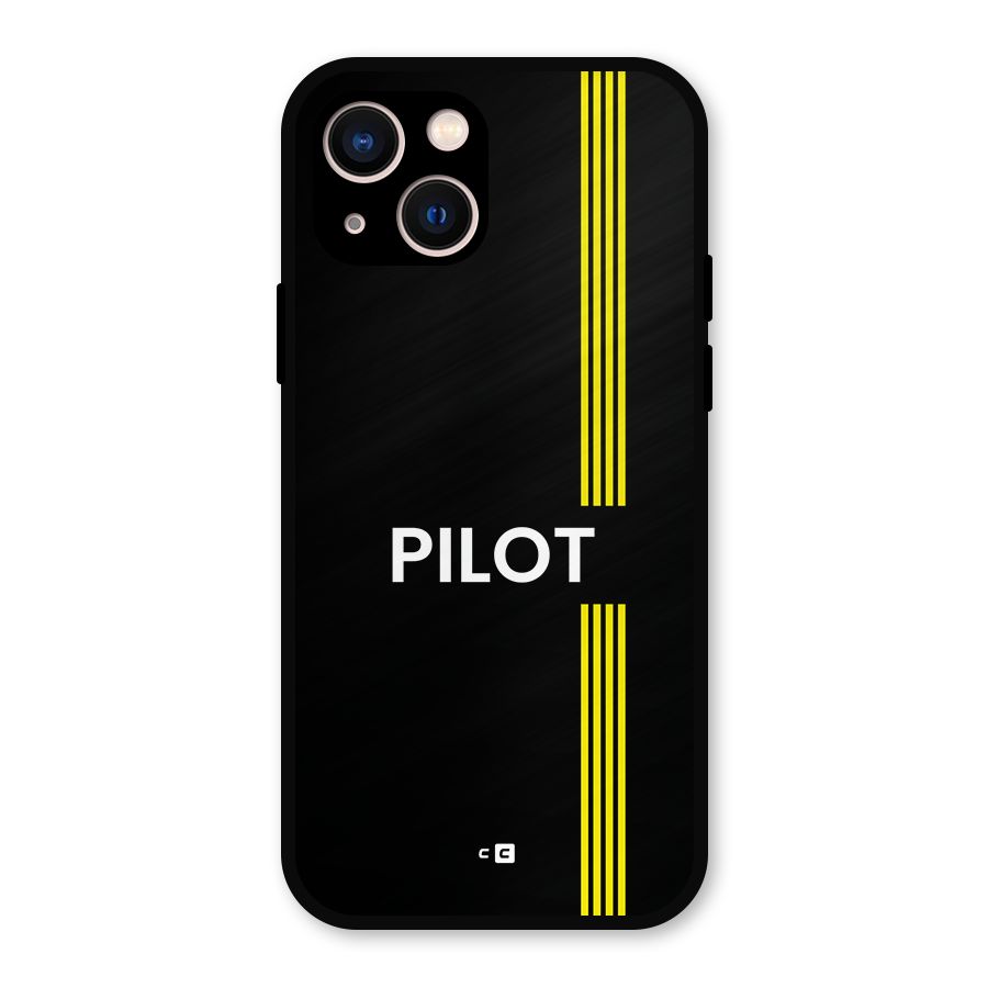 Pilot Stripes Metal Back Case for iPhone 13
