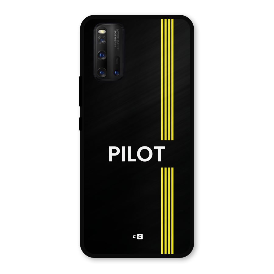 Pilot Stripes Metal Back Case for iQOO 3
