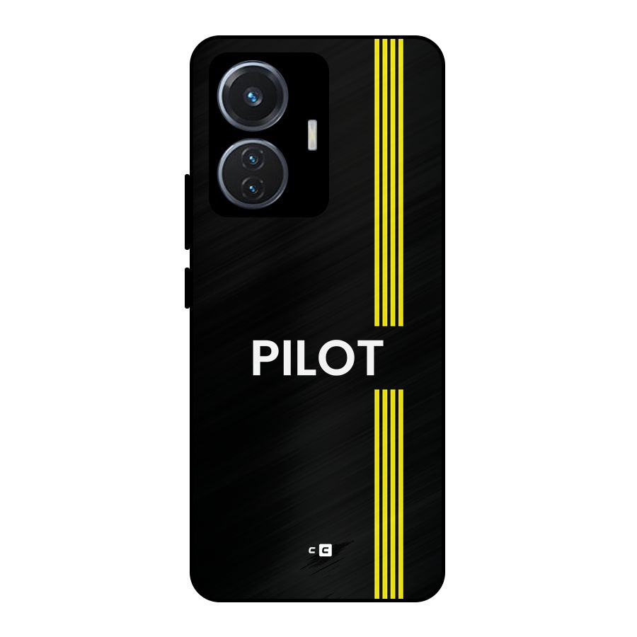 Pilot Stripes Metal Back Case for iQOO Z6 44W