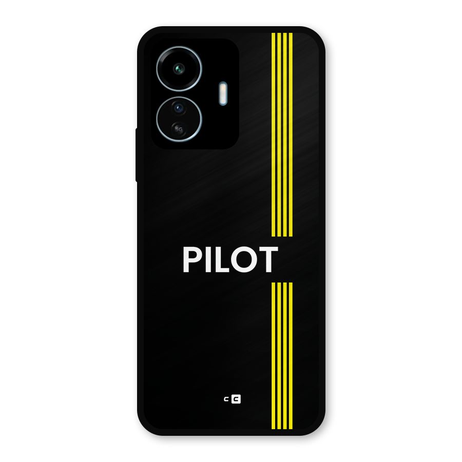 Pilot Stripes Metal Back Case for vivo iQOO Z6 Lite 5G