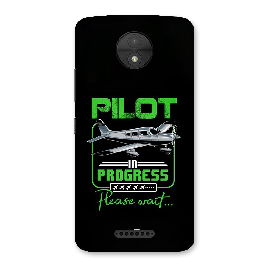 Pilot in Progress Back Case for Moto C