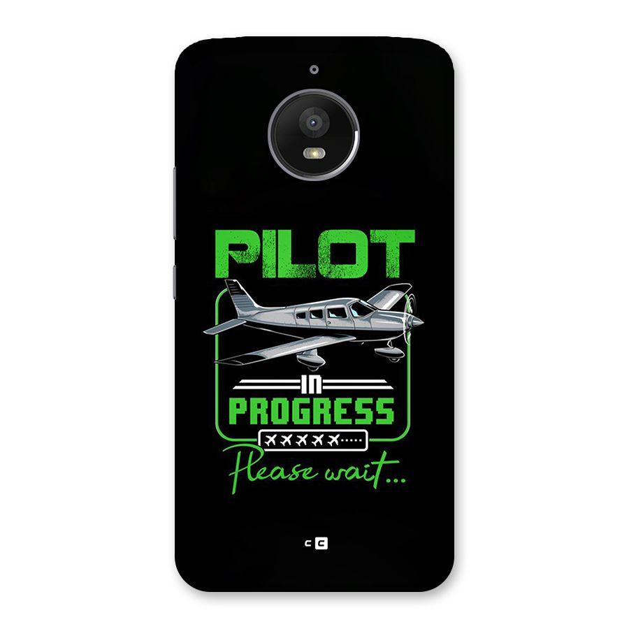 Pilot in Progress Back Case for Moto E4 Plus