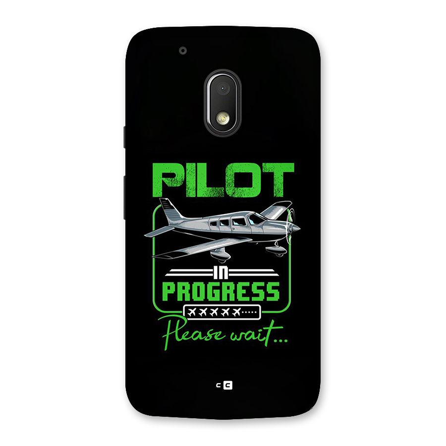 Pilot in Progress Back Case for Moto G4 Play