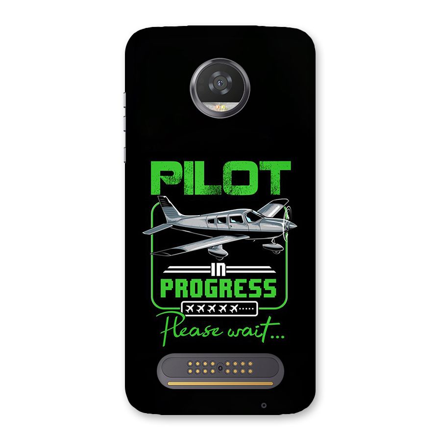 Pilot in Progress Back Case for Moto Z2 Play