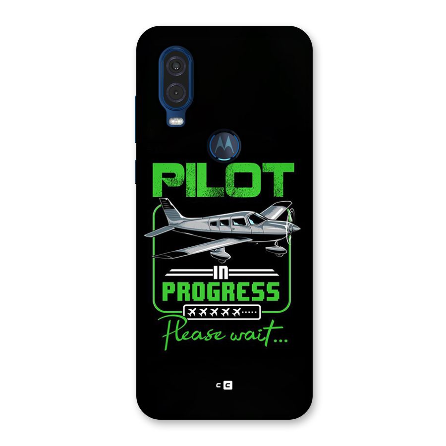 Pilot in Progress Back Case for Motorola One Vision