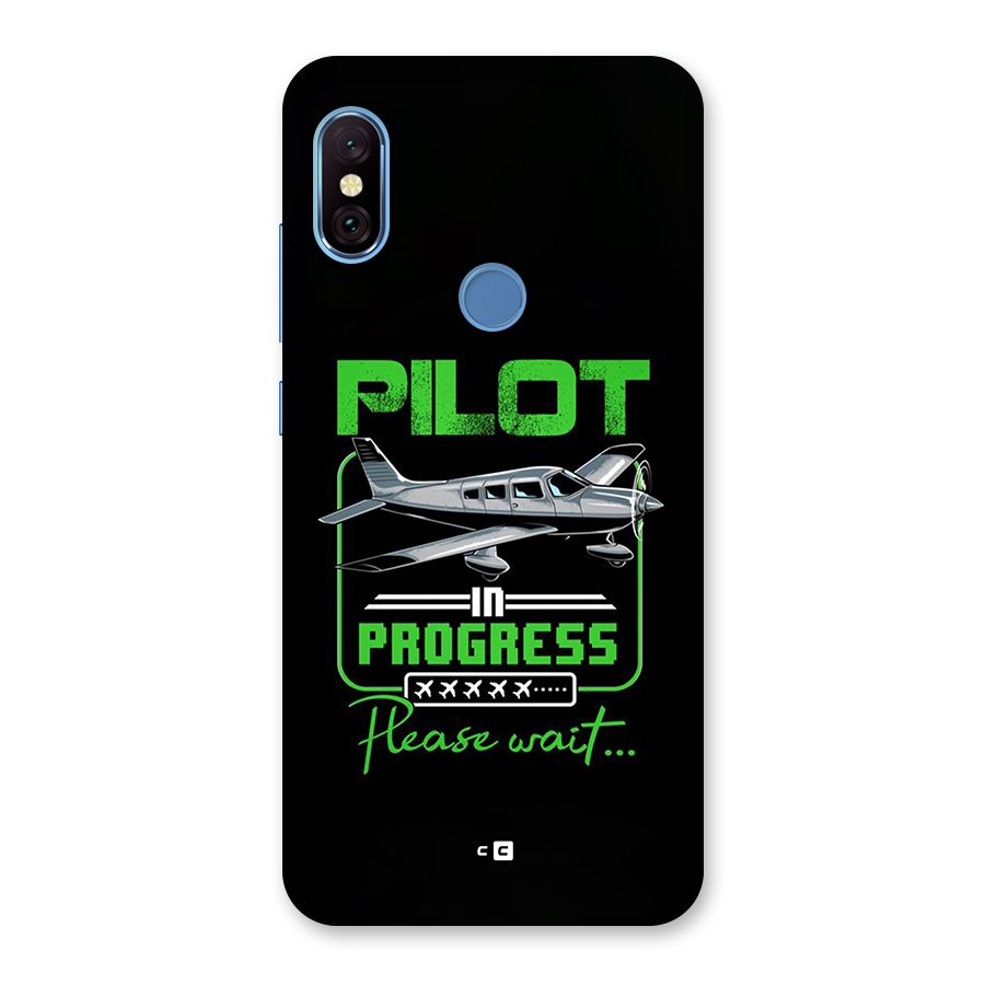 Pilot in Progress Back Case for Redmi Note 6 Pro