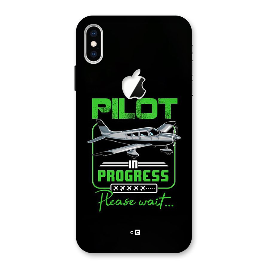 Pilot in Progress Back Case for iPhone XS Max Apple Cut