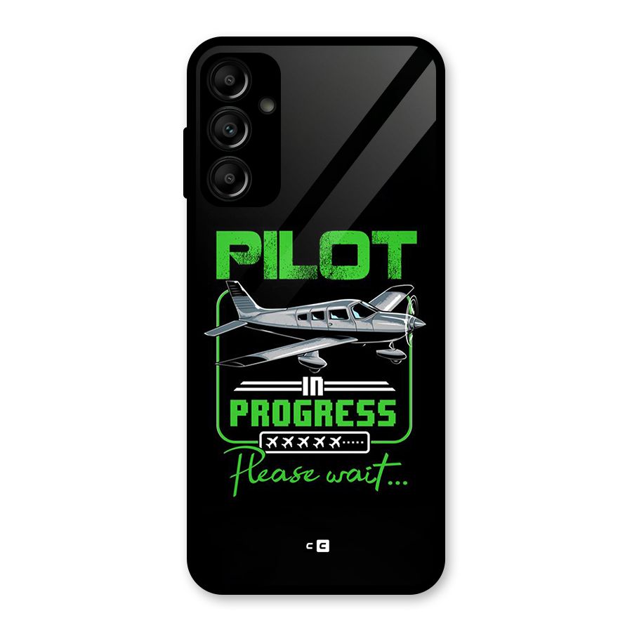 Pilot in Progress Glass Back Case for Galaxy A14 5G