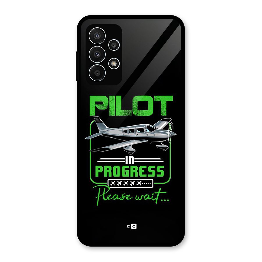 Pilot in Progress Glass Back Case for Galaxy A23