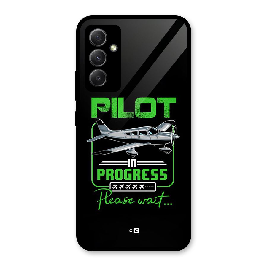 Pilot in Progress Glass Back Case for Galaxy A34