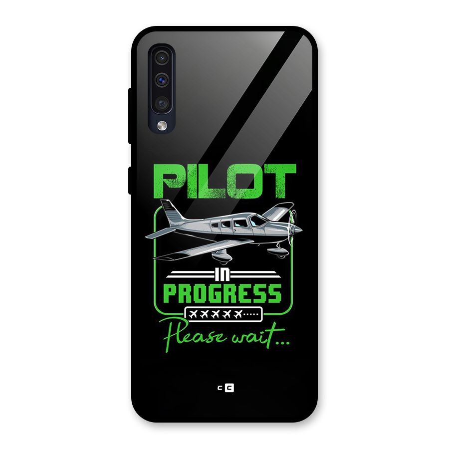 Pilot in Progress Glass Back Case for Galaxy A50s