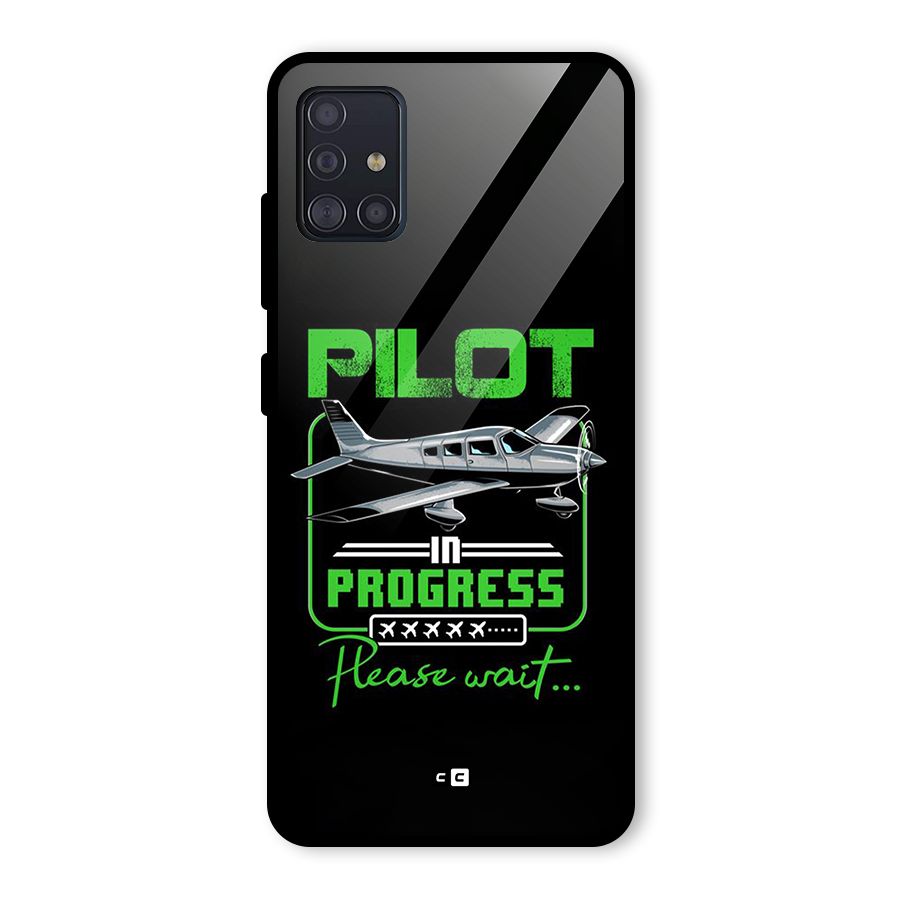 Pilot in Progress Glass Back Case for Galaxy A51