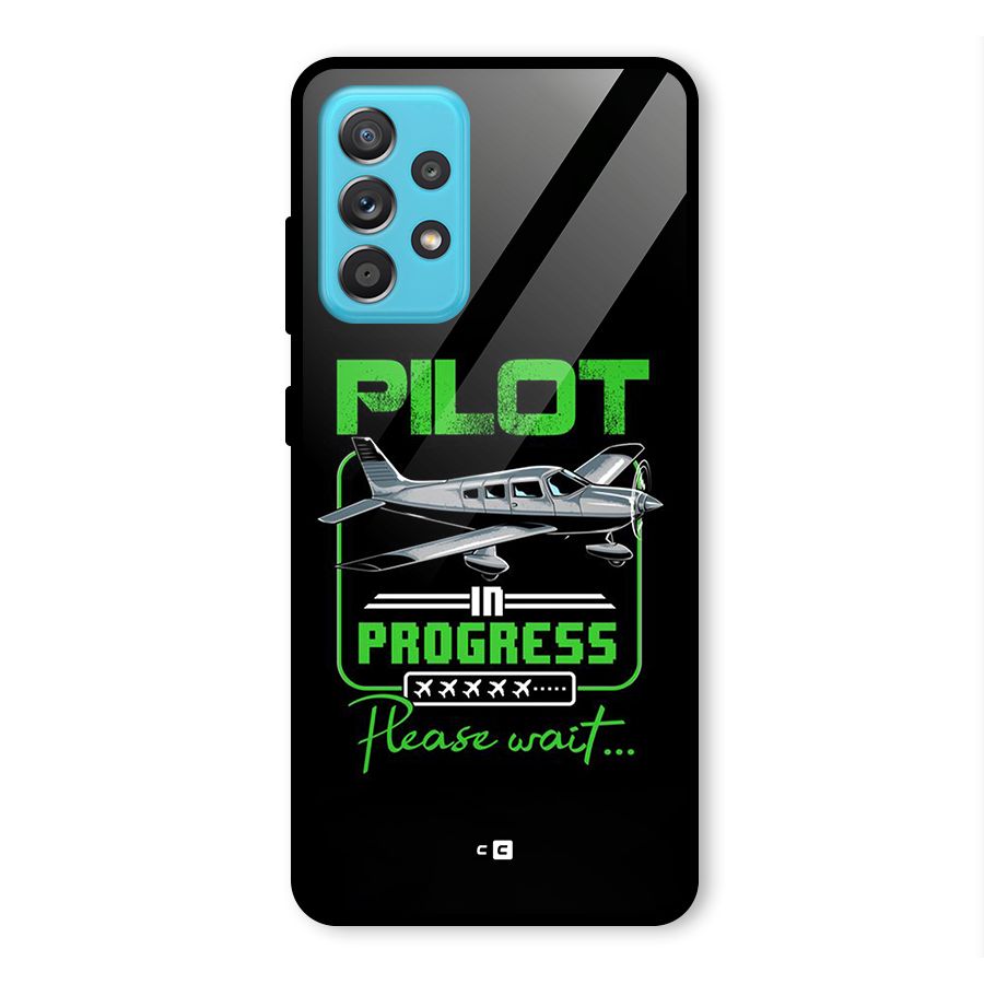 Pilot in Progress Glass Back Case for Galaxy A52
